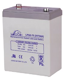 LPG2-75, Герметизированные батареи серии LPG, выполненные по GEL-технологии