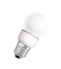 DECO CL P RD, Светодиодная лампа 1Вт, красного цвета, цоколь E27, колба матированная