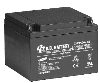 EVP26-12, Герметизированные клапанно-регулируемые необслуживаемые свинцово-кислотные аккумуляторные батареи