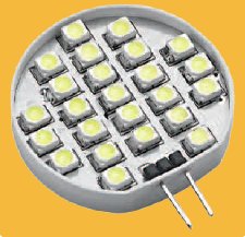 G4-24SMD-G4-WW, Лампа светодиодная 1.7Вт, белый теплый свет, цоколь G4