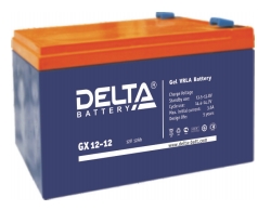 Delta GX12-12, Свинцово-кислотные аккумуляторы, выполненные по технологии GEL