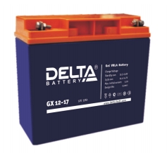 Delta_GX12-17, Свинцово-кислотные аккумуляторы, выполненные по технологии GEL