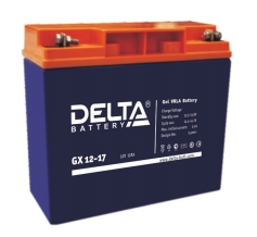 Delta_GX12-17, Свинцово-кислотные аккумуляторы, выполненные по технологии GEL