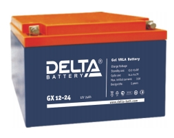 Delta_GX12-24, Свинцово-кислотные аккумуляторы, выполненные по технологии GEL