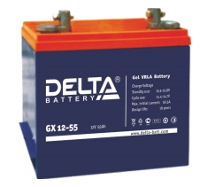 Delta_GX12-55, Свинцово-кислотные аккумуляторы, выполненные по технологии GEL