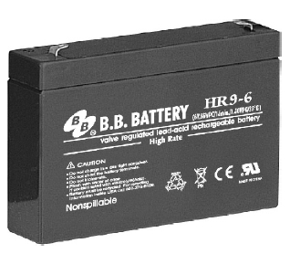 HR9-6, Герметизированные клапанно-регулируемые необслуживаемые свинцово-кислотные аккумуляторные батареи